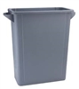 65 Litre Grey Slim Recycling Bin - 3491