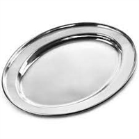 Stainless Steel Oval Tray 20cm - 7620