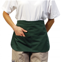 Short Apron Money Pocket Green - One Size