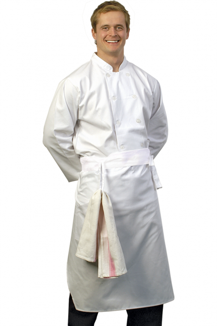 Exec Chef Apron White - A024