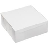 White Cake Boxes 6'' x 6'' x 3'' (Pack of 250) - CAKE6-6-3