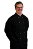 Danny Long Sleeve Chef Jacket Black - Sizes XS to XXL