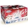 Satco 4oz Plastic Round Clear Cups and Lids  (Pack of 1000)